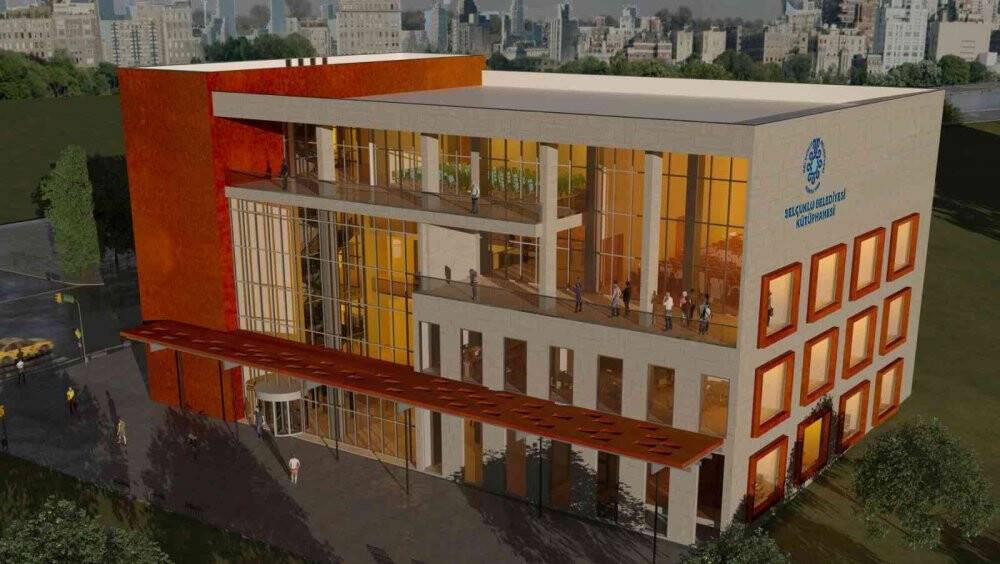 Selçuklu şehir kütüphanesi tamamlanıyor