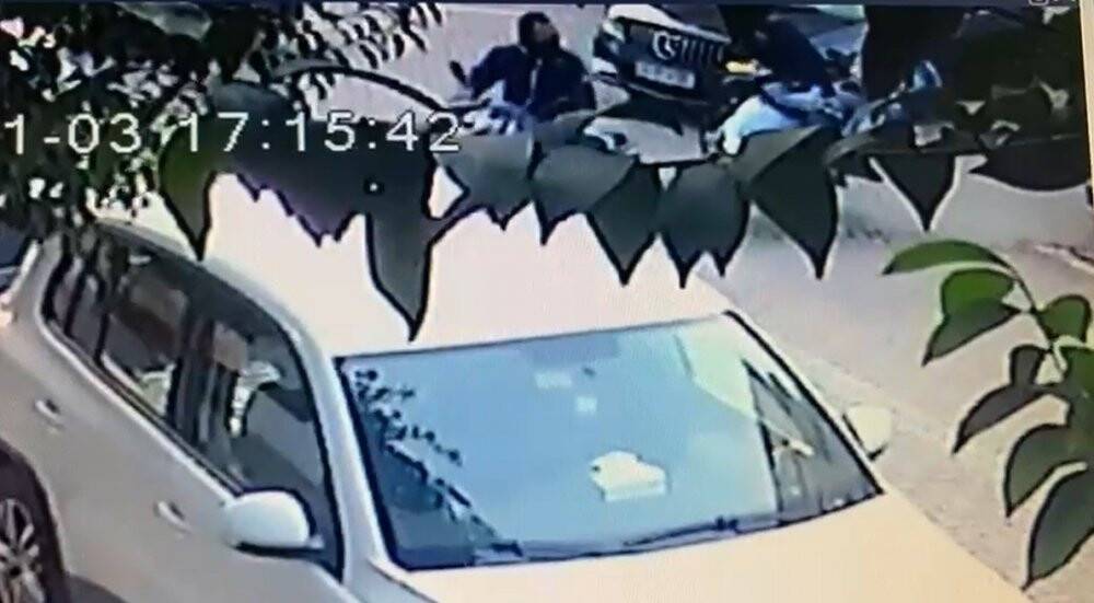 Cinayet anı kamerada