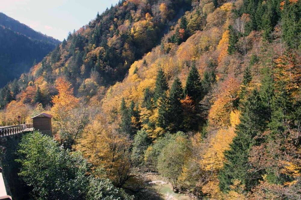 Mavi Göl’de sonbahar manzaraları