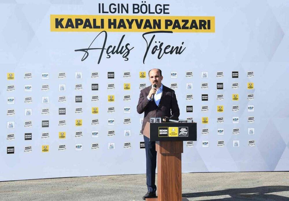 Ilgın bölge kapalı hayvan pazarı açıldı