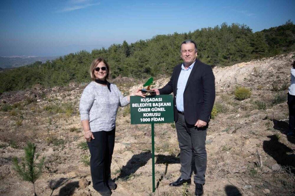 Kuşadası’nda "Çağdaş Yaşam" ormanı yeşeriyor