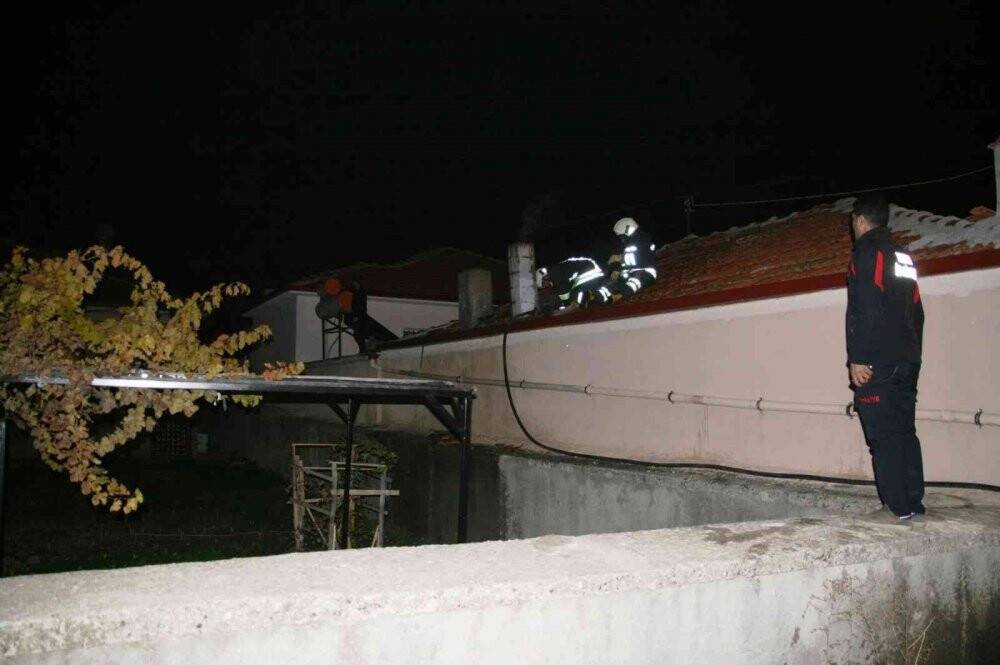 Konya’da baca yangını