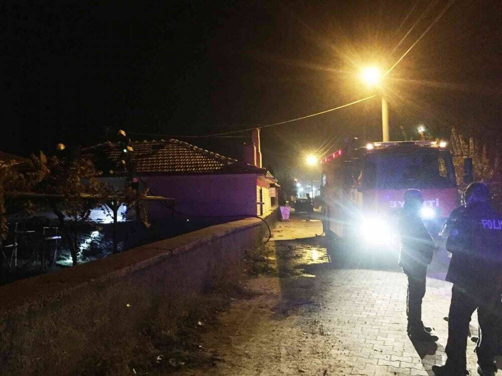Konya’da baca yangını