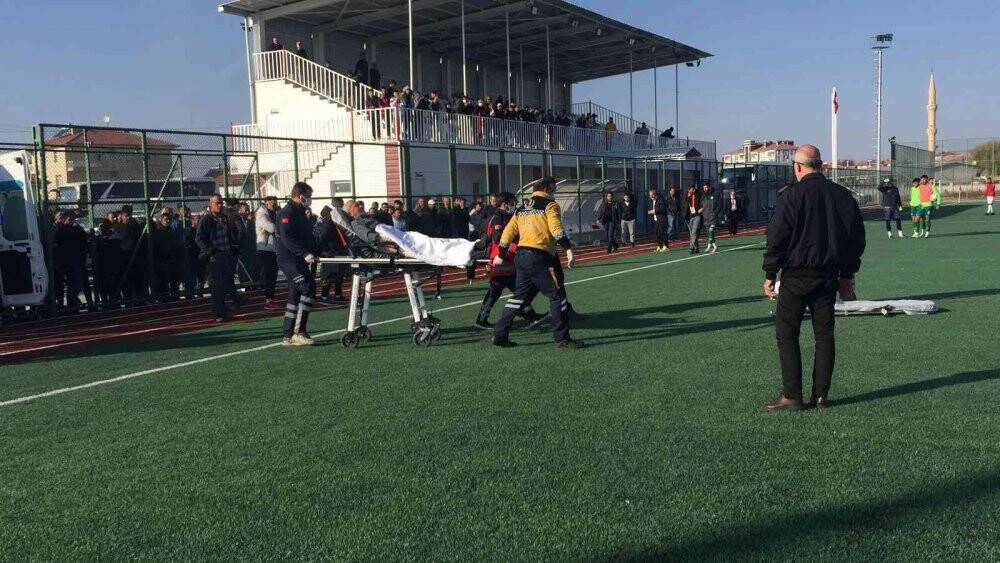 Konya’da devre arasında helikopter ambulans sahaya indi