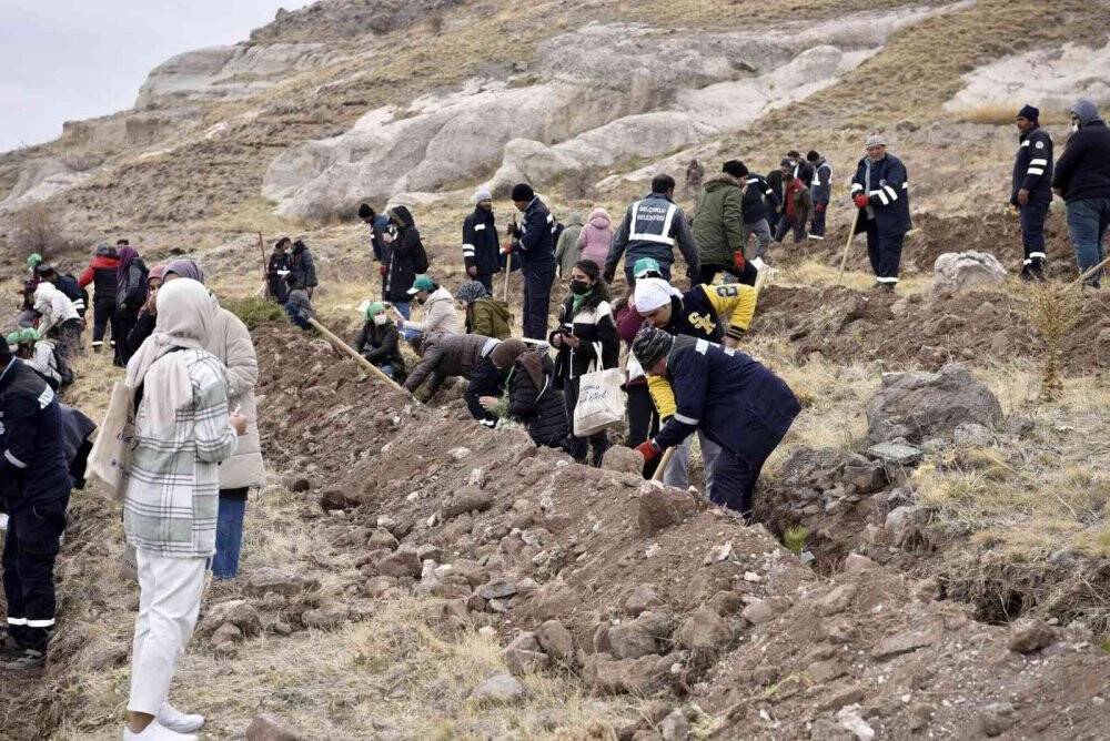 Selçuklu’da 3 bin fidan toprakla buluştu