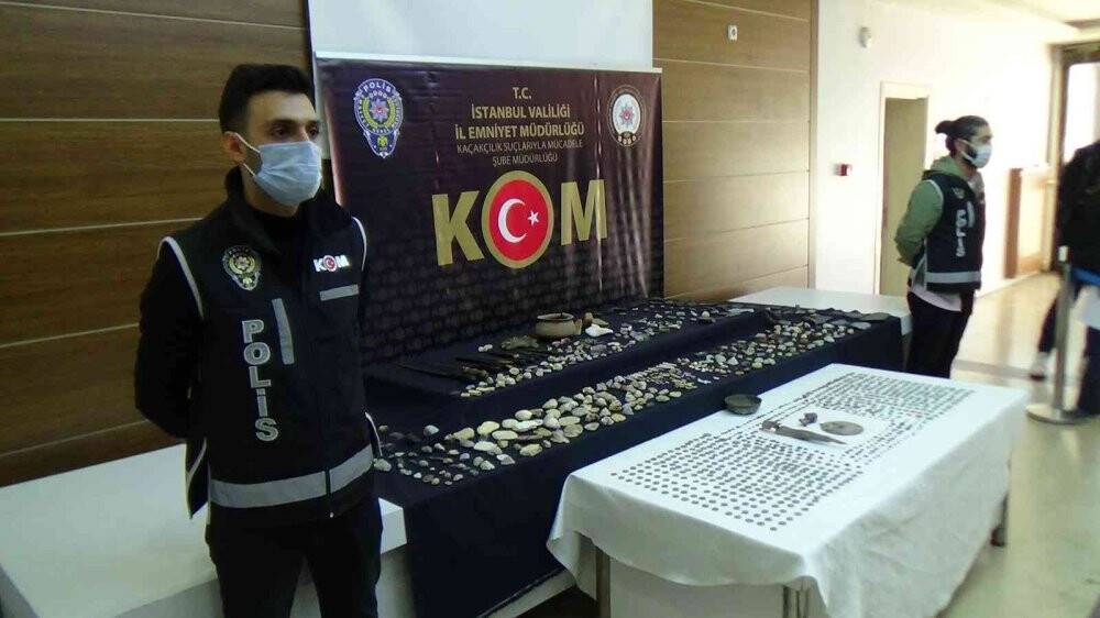 774’ü sikke olmak üzere bin 730 parça tarihi eser ele geçirildi