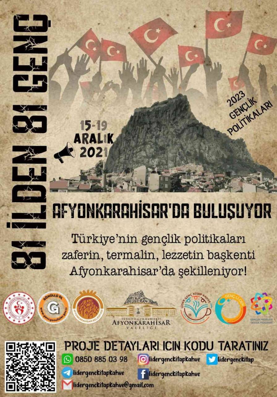 81 İlden 81 Genç Zirvesi Afyonkarahisar’da başlıyor