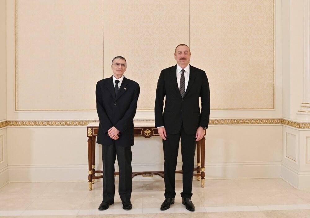 Azerbaycan Cumhurbaşkanı Aliyev, Nobel ödüllü Türk bilim adamı Aziz Sancar’ı kabul etti