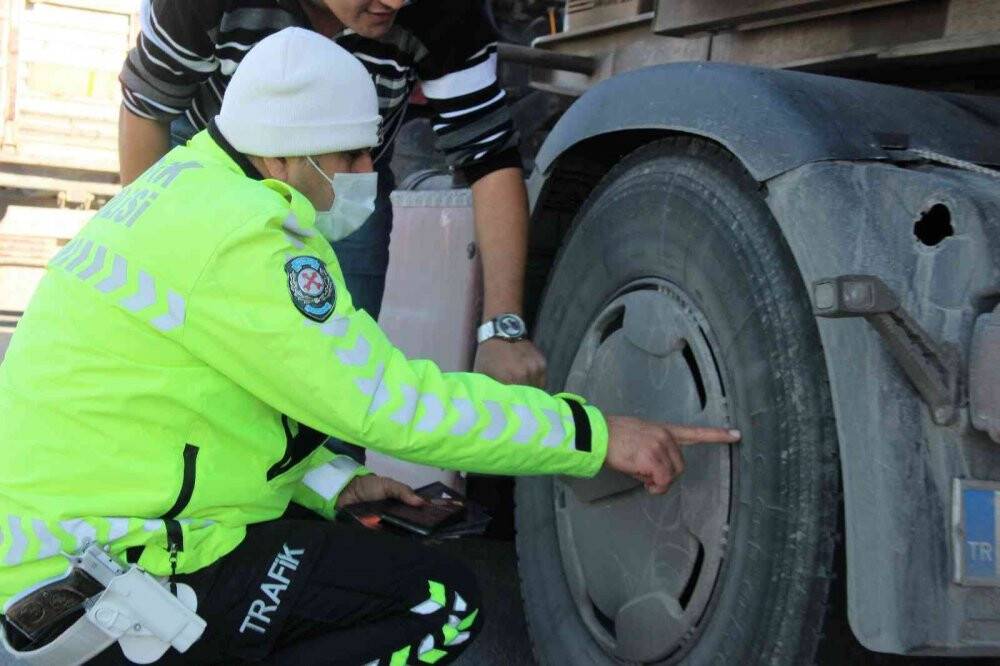 Konya’da kış lastiği denetimleri başladı