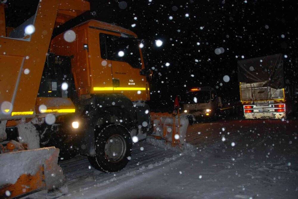 Alacabel'de kar yağışı başladı