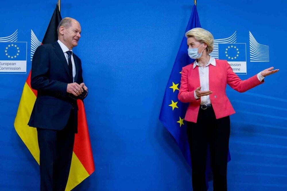 Almanya Başbakanı Scholz, Avrupa Komisyonu Başkanı von der Leyen ile görüştü