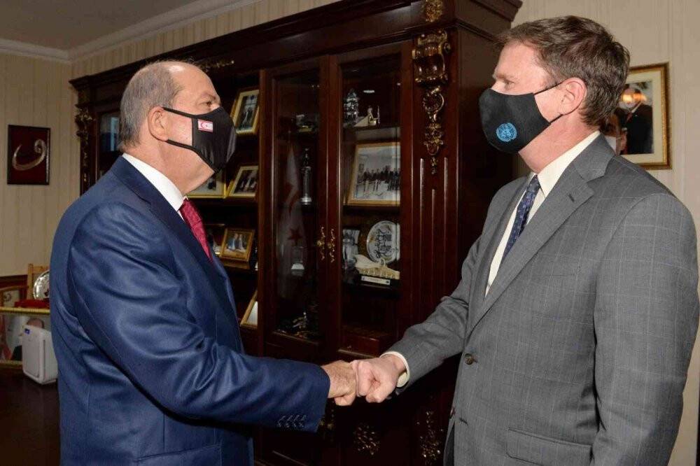 KKTC Cumhurbaşkanı Tatar, BM Kıbrıs Özel Temsilcisi Stewart’ı kabul etti