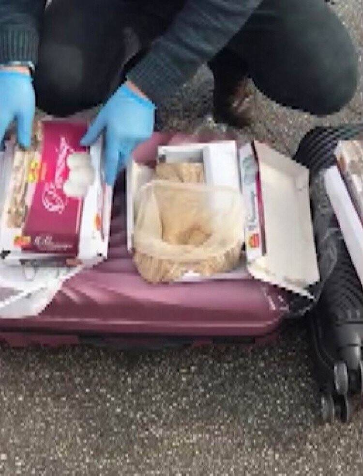 Pişmaniye kutusundan eroin çıktı