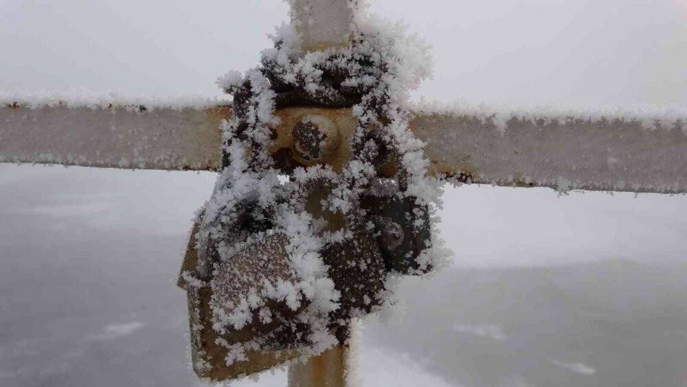 Dondurucu soğuklar nedeniyle kapı kilitleri dondu