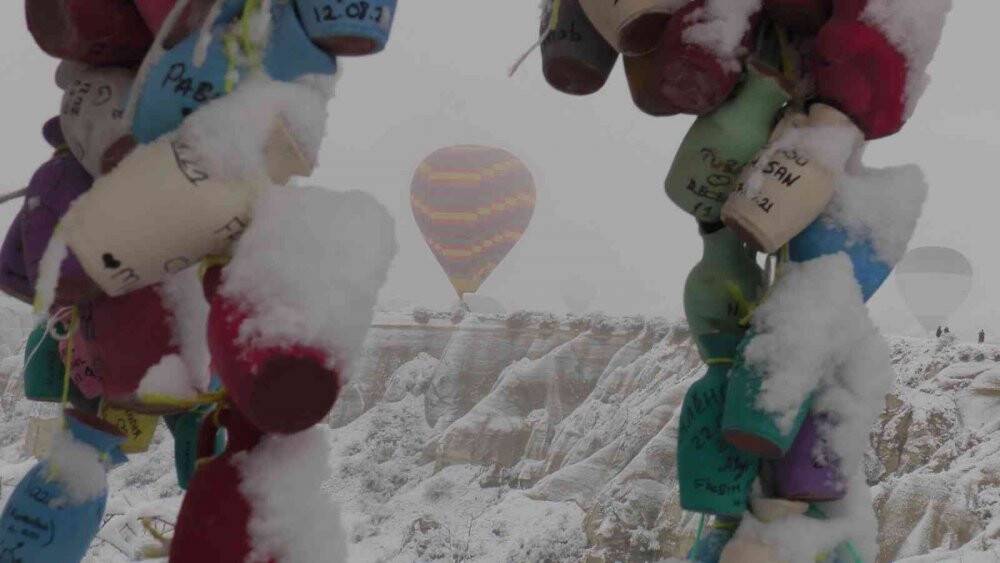 Kapadokya’da balonlar 13 gün aradan sonra yeniden havalandı