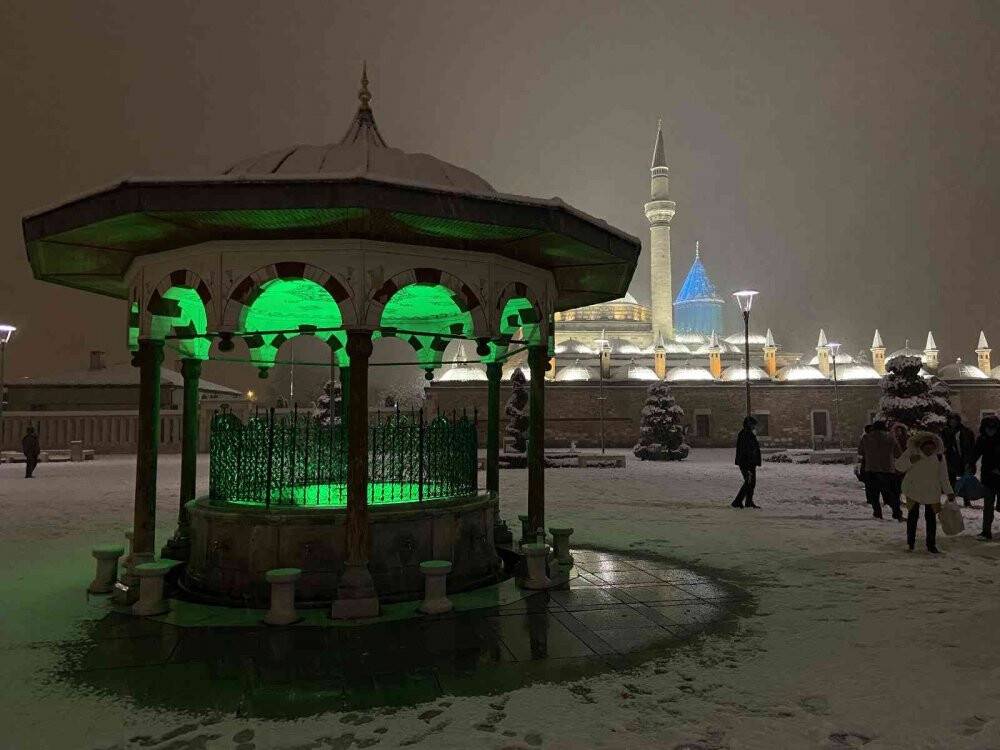 Konya beyaza büründü