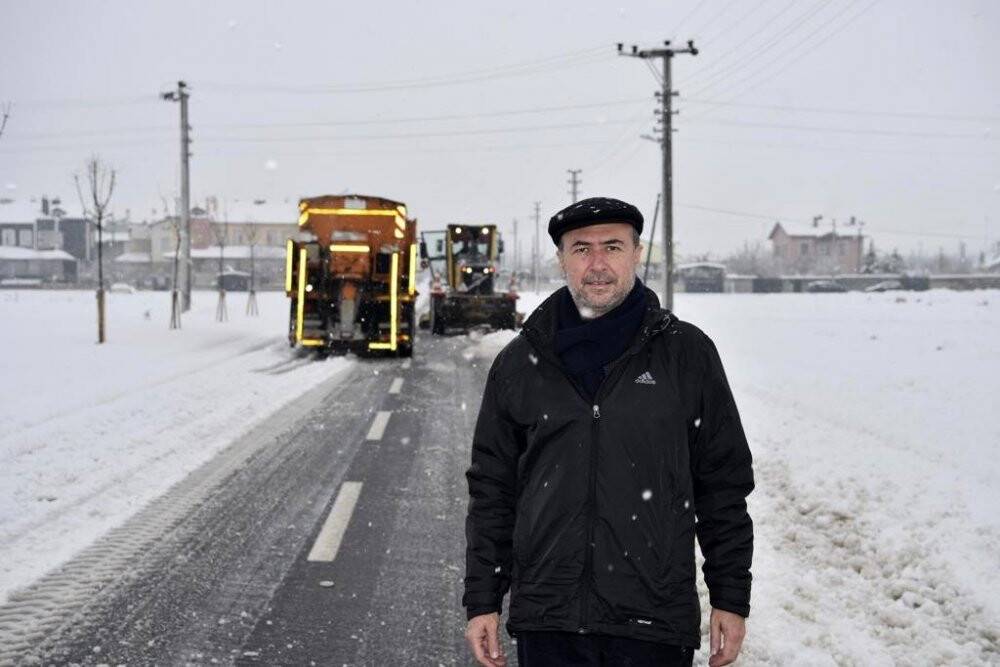 Selçuklu’da kar mesaisi