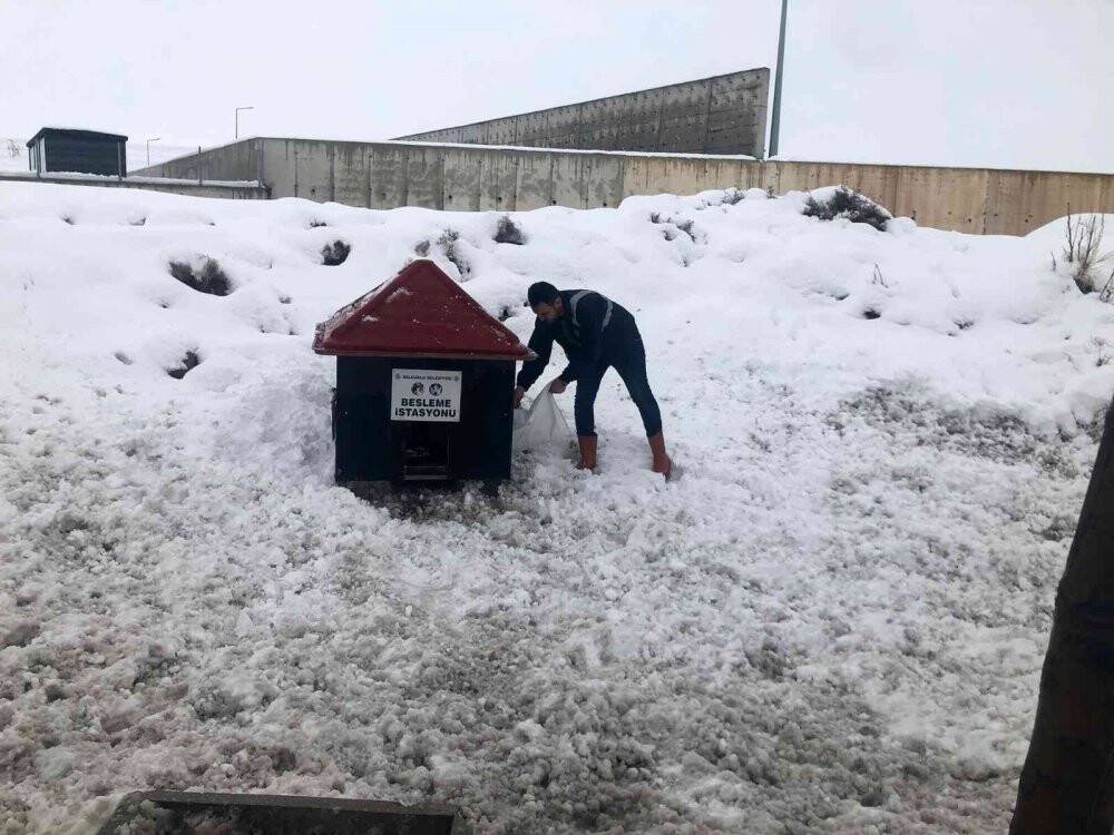 Selçuklu’da kar mesaisi