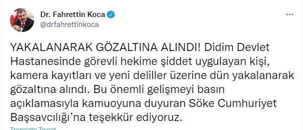 Didim’deki saldırgan, gözaltına alındı