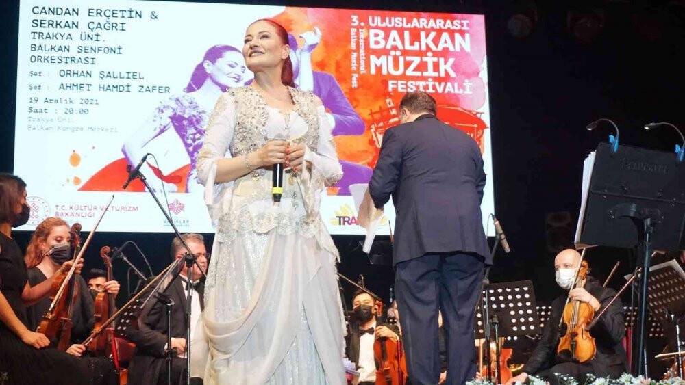 Uluslararası 3. Balkan Müzik Festivali renkli görüntülere sahne oldu