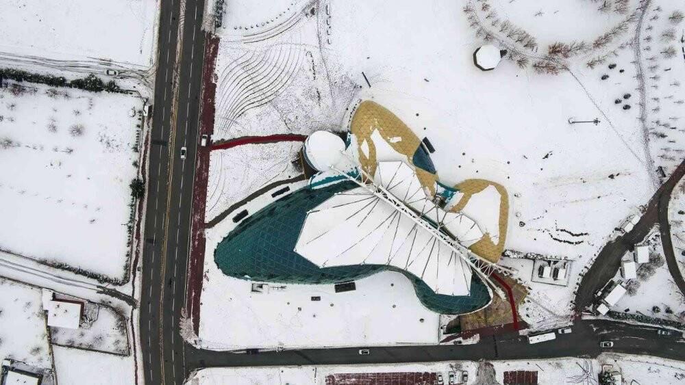 Konya’da kartpostallık kar manzarası