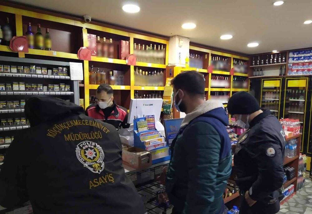 Küçükçekmece’de 27 ekiple kaçak alkol denetimi