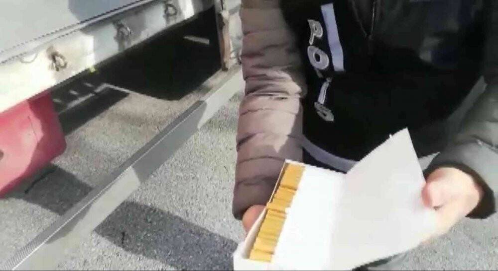 TEM’de 6 milyon 620 bin kaçak makaron ele geçirildi