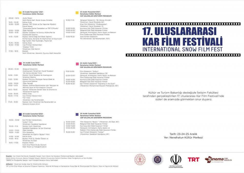 Uluslararası Kar Film Festivali’nin 17’ncisi başlıyor