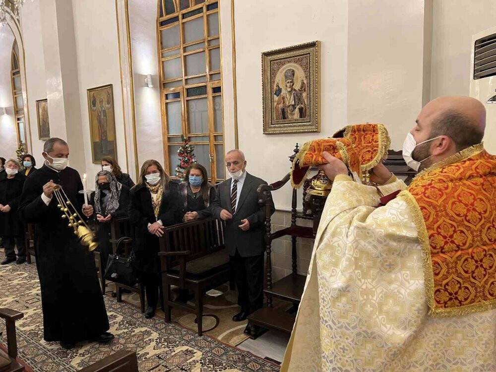 İskenderun Ortodoks kilisesinde Noel ayini