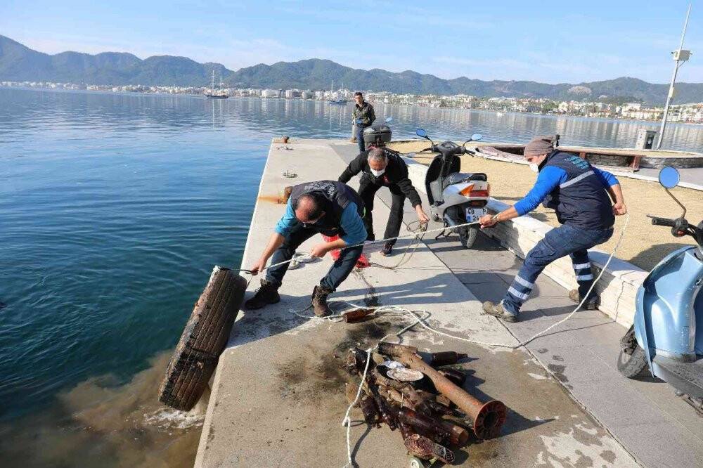 Marmaris’te 1 yılda 57 bin ton çöp toplandı