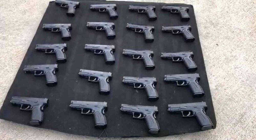 TEM’de 20 ruhsatsız tabanca ele geçirildi