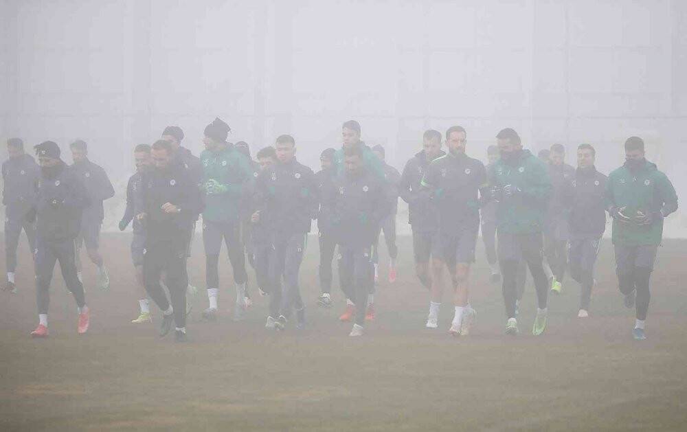 Konyaspor, Ümraniyespor maçı hazırlıklarını tamamladı
