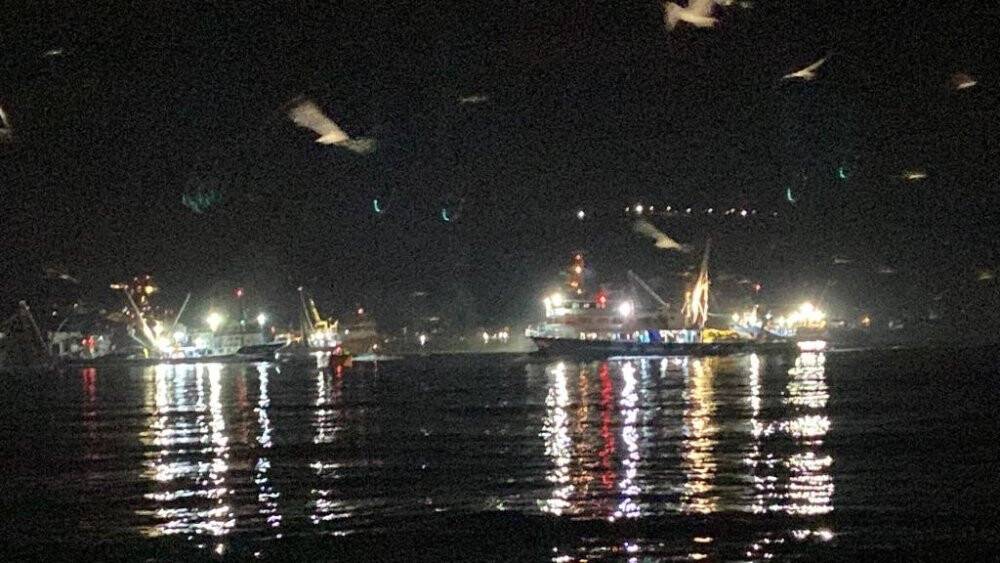 Sarıyer açıklarında balıkçı gemisinde korkutan yangın