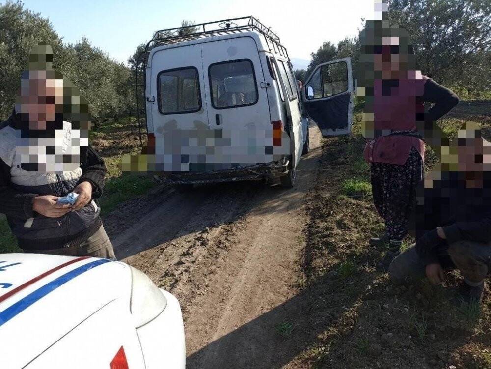Şüphe üzerine durdurulan araçtan çalıntı zeytin çıktı