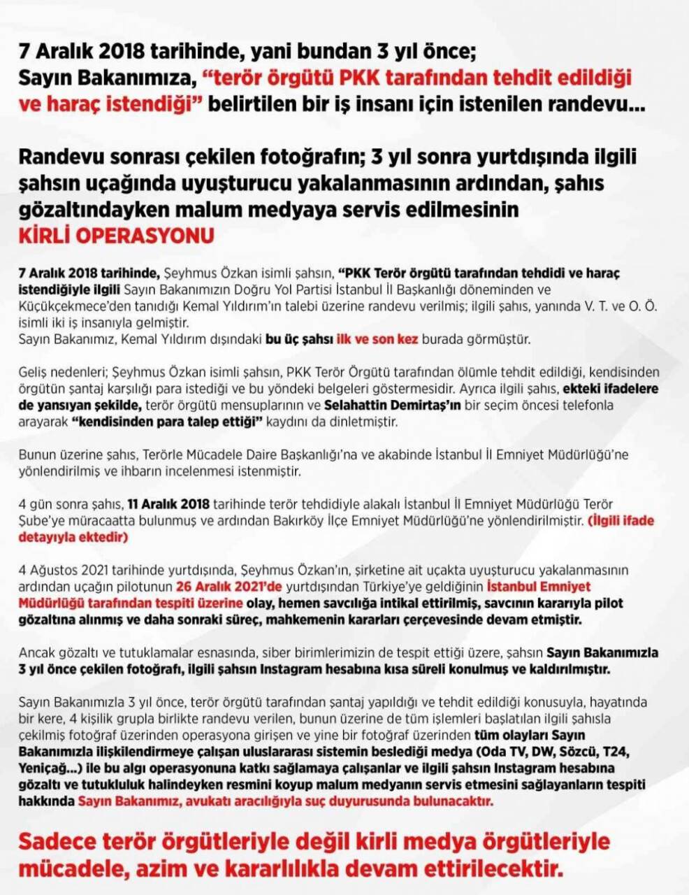 Terör örgütlerine ve kirli medya örgütlerine sert mesaj!