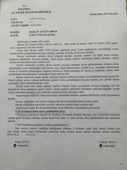 Fikret Orman'ın ibra edilmesine ret