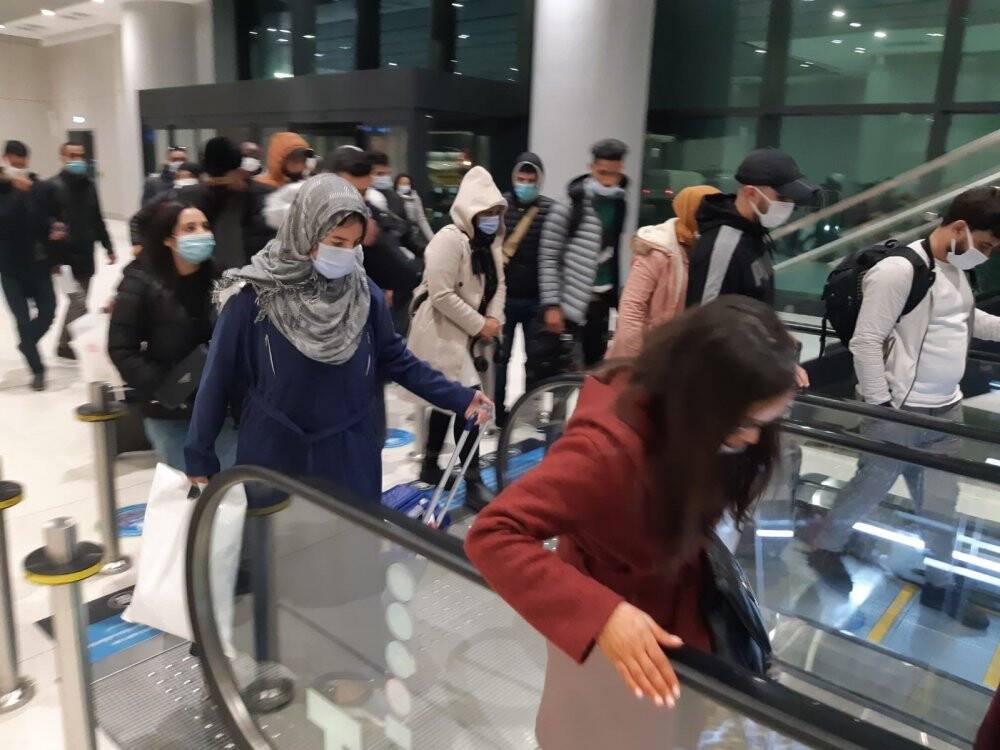 Hava sahasını kapanması nedeniyle Fas’ta kalan Türk vatandaşlar yurda getirildi