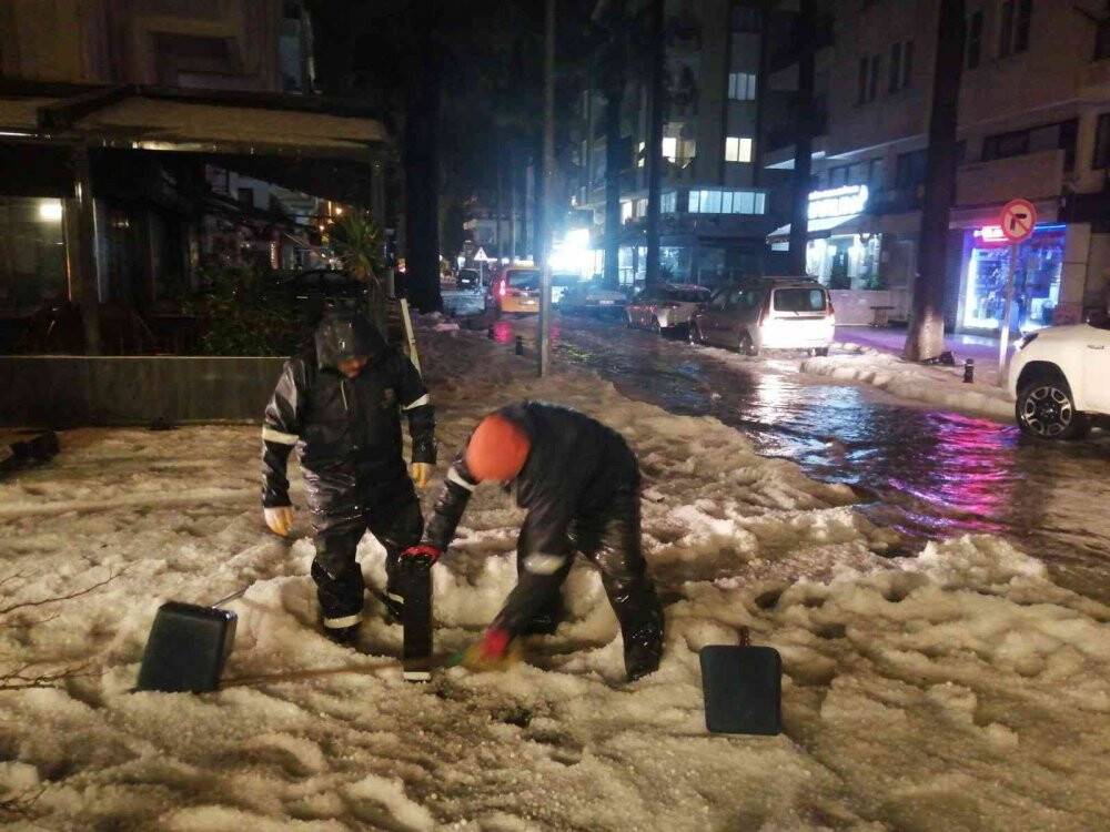 Kar değil, dolu esareti