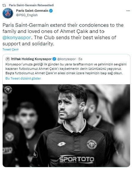 Avrupa futbolundan Ahmet Çalık için taziye mesajları
