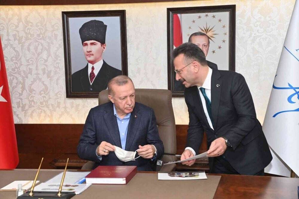 Cumhurbaşkanı Erdoğan Aydın Valiliği’ni ziyaret etti