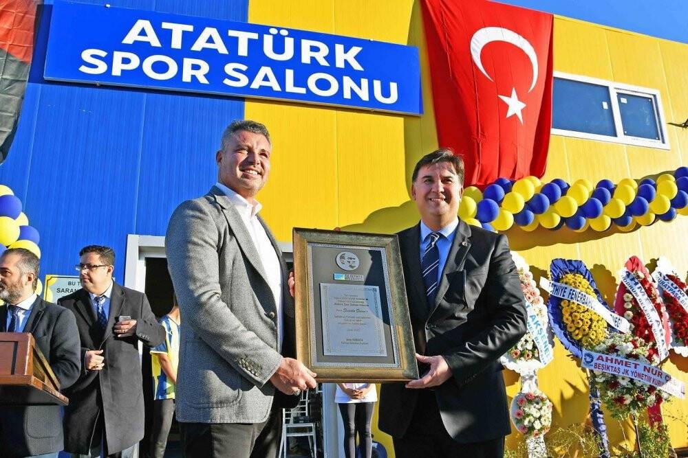 Fethiye’de yapımı tamamlanan Atatürk Spor Salonu hizmete açıldı