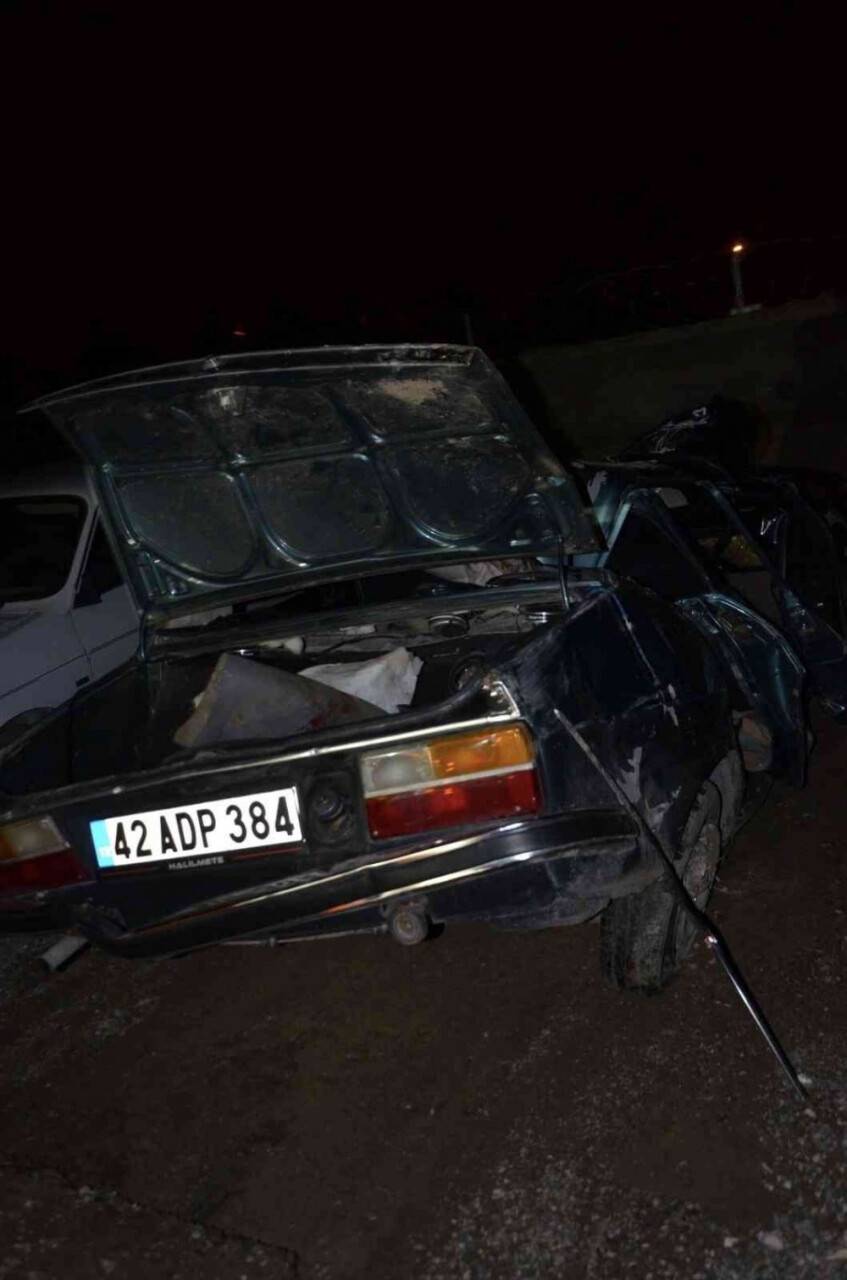 Konya’da feci kaza! Otomobil takla attı: 1 ölü, 3 yaralı