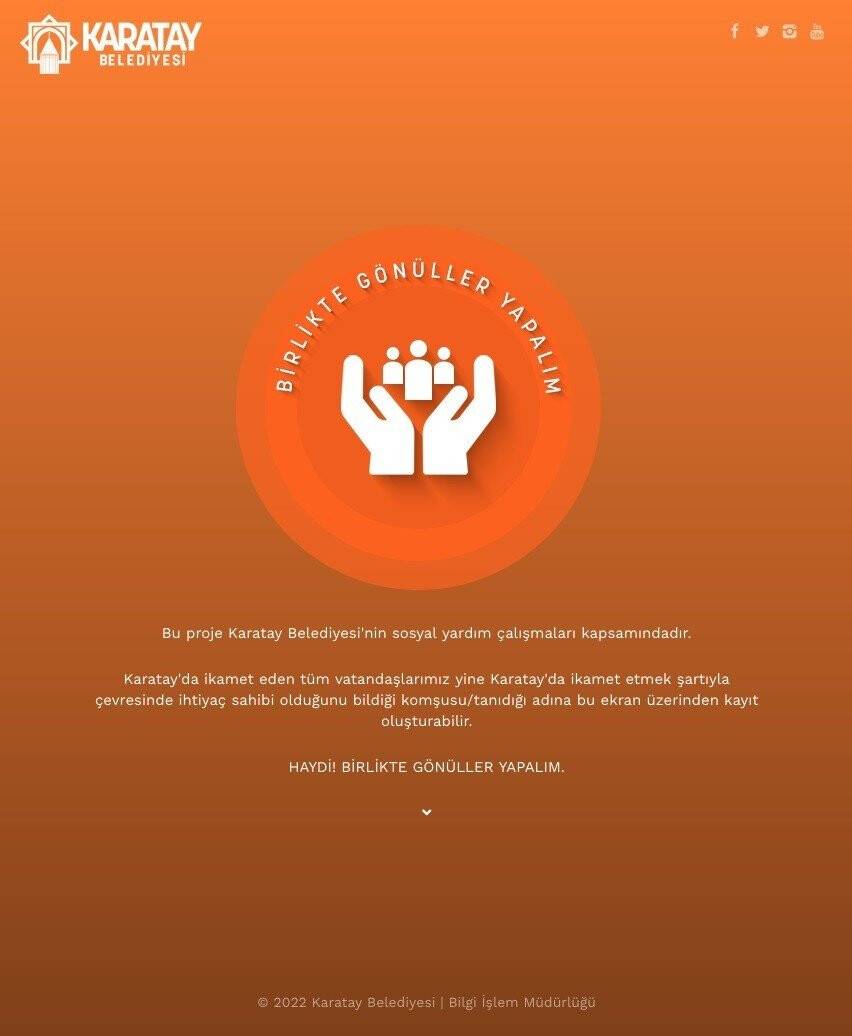 Karatay Belediyesinden yeni bir sosyal yardımlaşma projesi