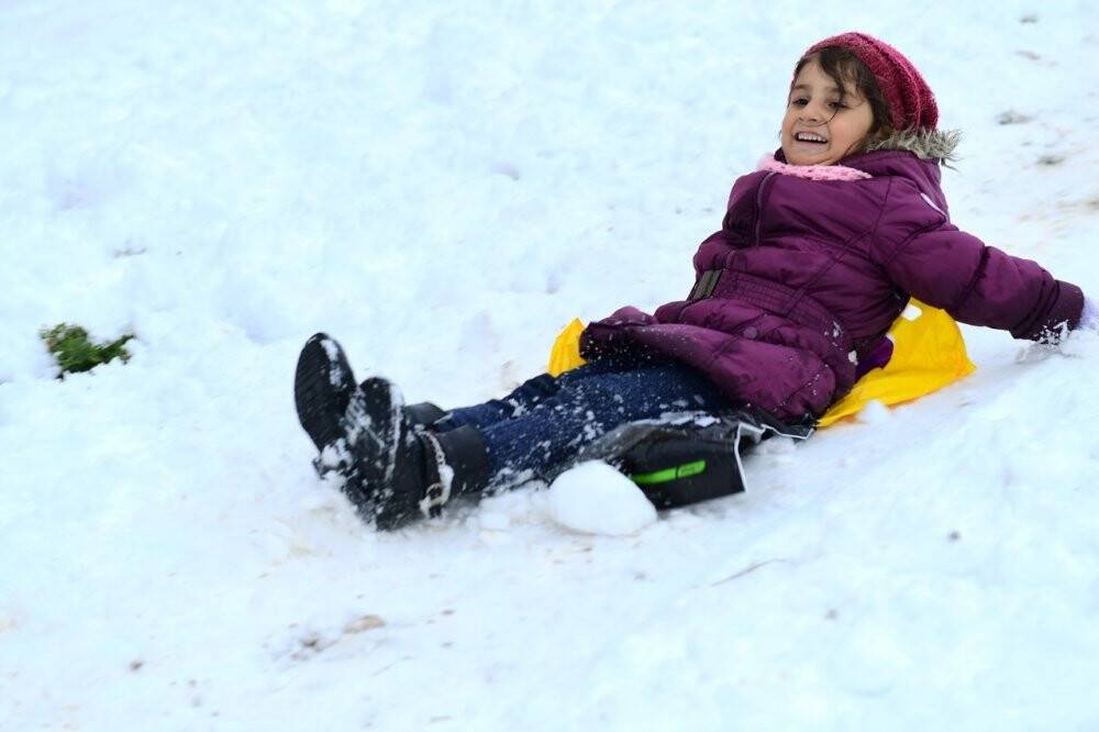 Çocuklar karın keyfini çıkardı