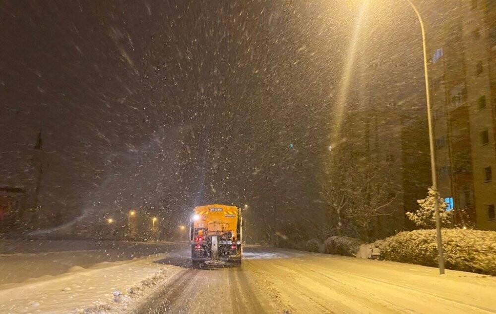 Ereğli Belediyesinden yoğun kar mesaisi