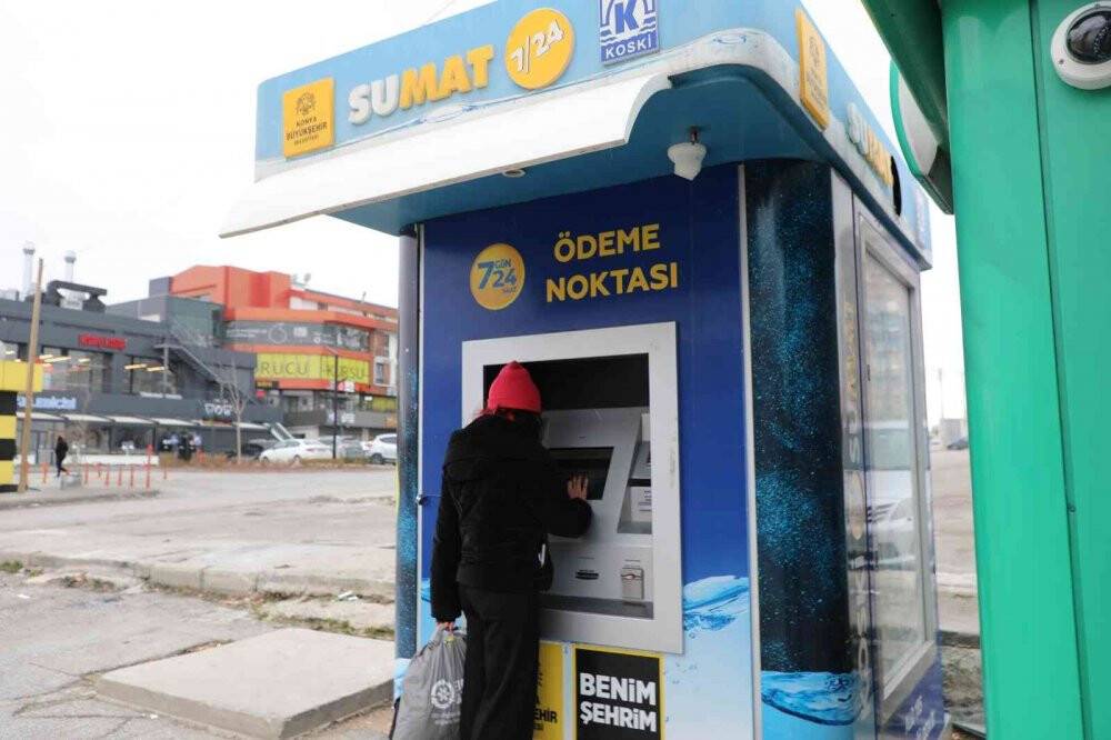 Konya’da fatura ödeme cihazı 'SUMAT' büyük kolaylık sağlıyor