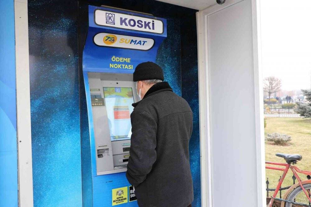 Konya’da fatura ödeme cihazı 'SUMAT' büyük kolaylık sağlıyor