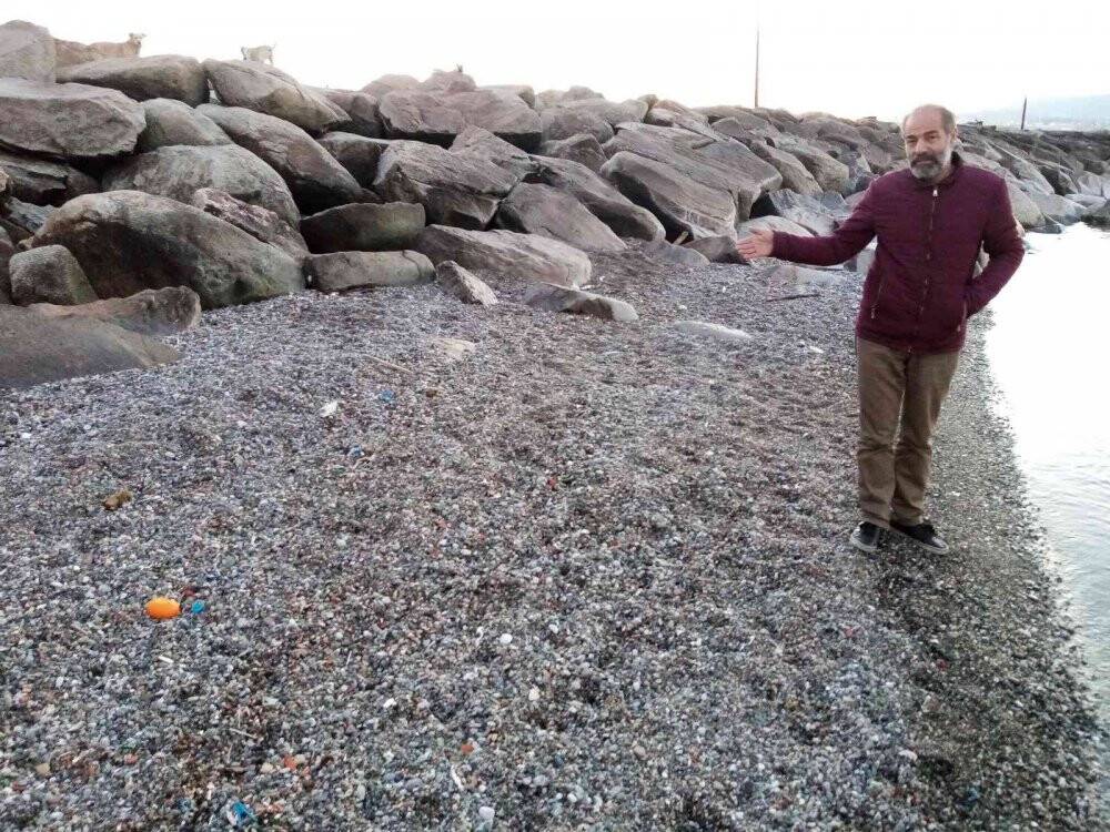 Bandırma’da deniz çekildi