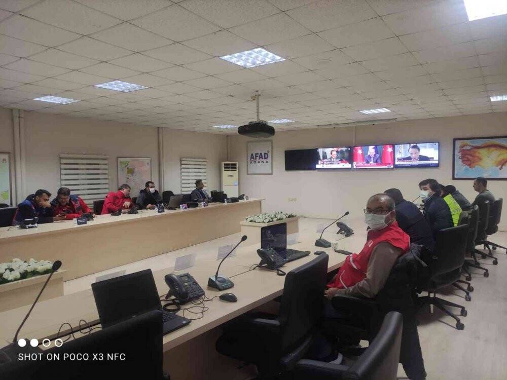 Adana Acil Durum Yönetim Merkezi kar yağışları üzerine 7/24 faaliyete geçti