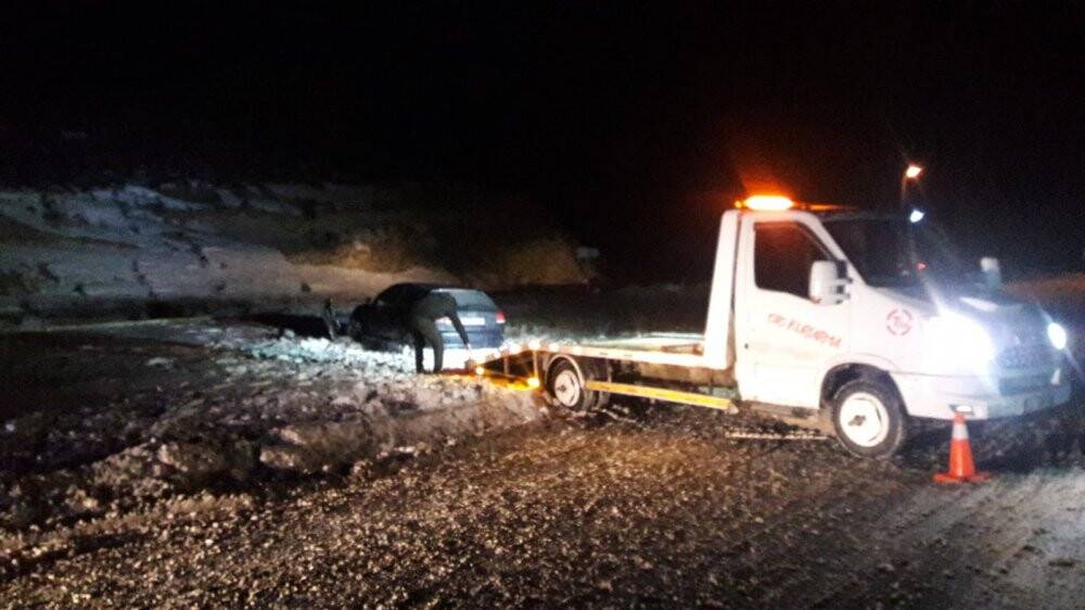 Buzlanma kazaya neden oldu: 1 yaralı